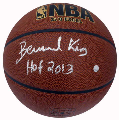 BERNARD KING AUTOGRAPHED SPALDING I/O BASKETBALL KNICKS HOF 2013 STEINER 185852