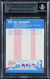 Royals Bo Jackson Authentic Signed 1987 Fleer #369 Rookie Card BAS Slabbed