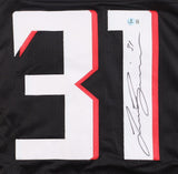 Justin Simmons Signed Atlanta Falcons Jersey (Beckett) 2 Time Pro Bowl Def. Back