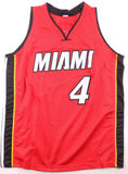 Caron Butler Signed Miami Heat Jersey (Beckett) #10 Overall Pk 2002 Draft/ Guard