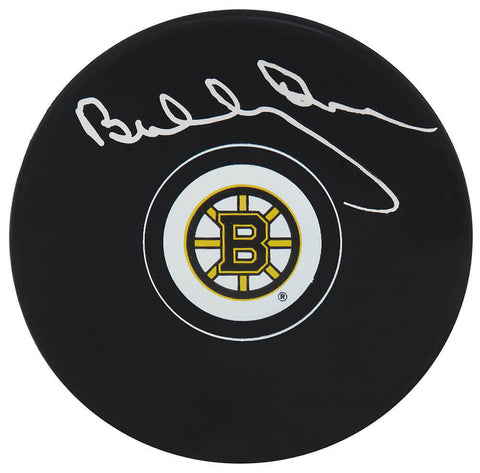 Bobby Orr Signed Boston Bruins Logo Hockey Puck - (Beckett COA)