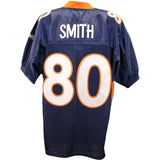 Rod Smith Signed Denver Broncos Reebok 52 Blue Jersey Beckett 45046