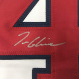 Framed Signed Tom Glavine 35x39 Atlanta White Stat Jersey JSA COA