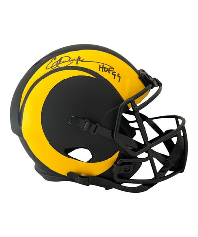 Eric Dickerson Signed Los Angeles Rams Eclipse F/S HOF Helmet Beckett 42086