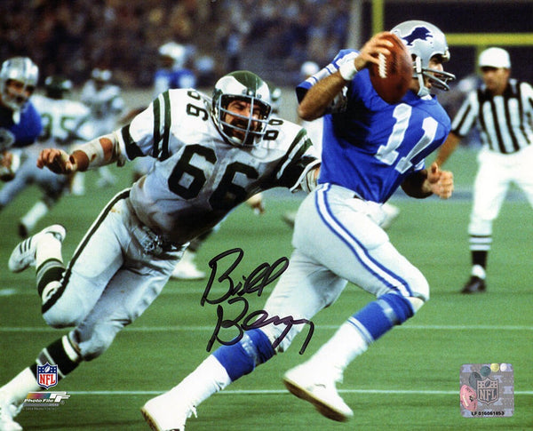 Bill Bergey Signed Eagles vs Lions Action 8x10 Photo - (SCHWARTZ COA)