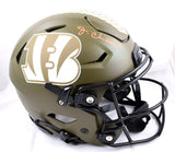 Ja'Marr Chase Signed Bengals F/S Salute to Service Speed Flex- Beckett W Holo