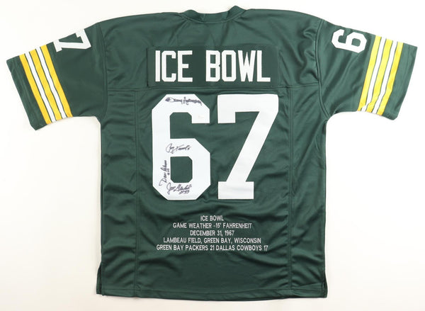1967 Ice Bowl Signed Green Bay Packers Jerseys Signed 4 Players (JSA) See List