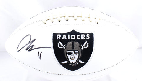 Aidan O'Connell Autographed Las Vegas Raiders Logo Football - Beckett W Hologram