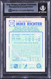 Rangers Mike Richter Authentic Signed 1990 Topps #330 Card BAS Slabbed