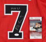 Toni Kukoc Signed Chicago Bulls Jersey Inscribed "HOF 21" (JSA COA) 3xNBA Champ