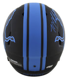 Lions T.J. Hockenson Signed Eclipse Full Size Speed Rep Helmet BAS Witnessed