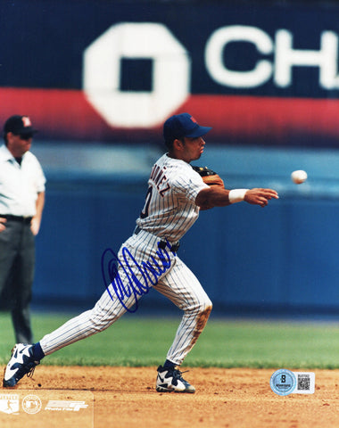 Rey Ordonez Autographed New York Mets 8x10 Photo Beckett