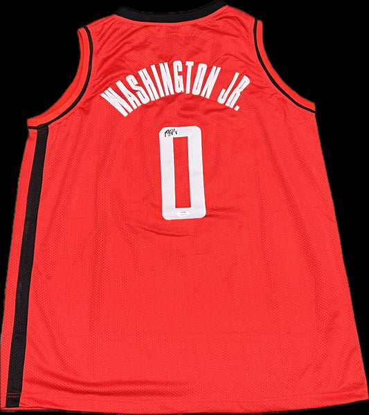 TyTy Washington Jr Signed Jersey PSA Houston Rockets Autographed