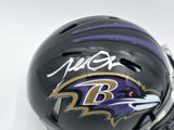 Terrell Suggs Autographed Falcons Black Mini Helmet Beckett Witness 2W637332