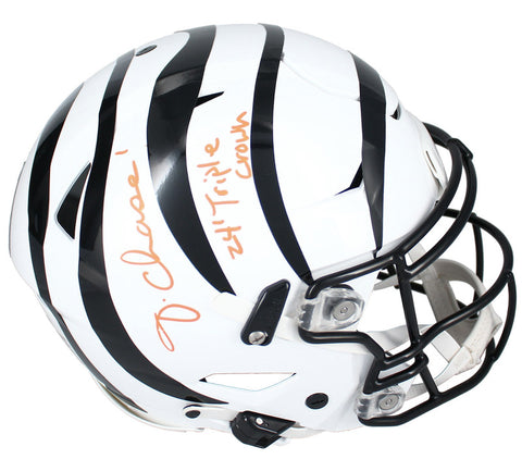 Ja'Marr Chase Autographed Bengals "24 Triple Crown" Speedflex Helmet Beckett