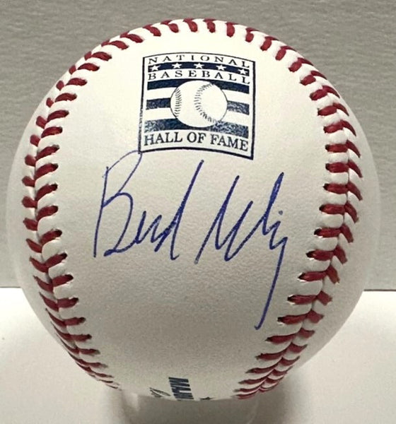 Milw Brewers BUD SELIG Signed Official HALL OF FAME Logo Baseball #2 - JSA