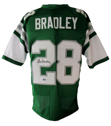 Bill Bradley Eagles Signed/Auto Custom Football Jersey Beckett Witness 208848
