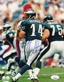 Ty Detmer Autographed 8x10 Photo Philadelphia Eagles JSA 179850