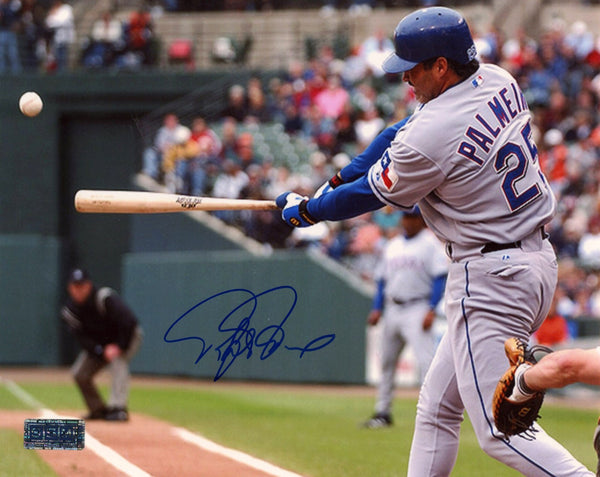 RAFAEL PALMEIRO SIGNED AUTOGRAPHED TEXAS RANGERS 8x10 PHOTO COA