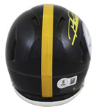 Steelers Rod Woodson Authentic Signed Speed Mini Helmet BAS Witnessed
