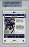Ray Lewis Signed 2003 Playoff Honors #75 Trading Card Beckett Slab 43354