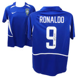 Ronaldo Nazario Signed Brazil FC Away Soccer Jersey #9 with Beckett Witness