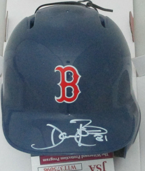 Red Sox World Series Champ DAVE ROBERTS Signed Rawlings Mini Helmet AUTO - JSA