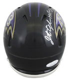 Ravens Jonathan Ogden Authentic Signed Speed Mini Helmet JSA #WB100778