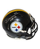 Dermontti Dawson Signed Pittsburgh Steelers Mini Helmet HOF Beckett 41193