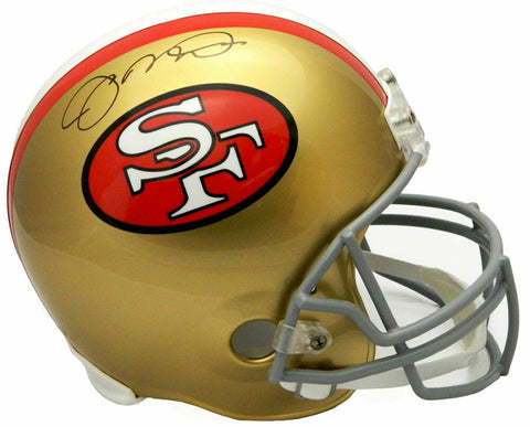 JOE MONTANA Signed 49ers Throwback Riddell Full-Size Helmet - SCHWARTZ