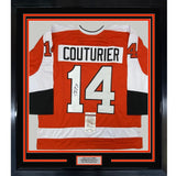 FRAMED Signed SEAN COUTURIER 35x39 Philly Orange Jersey JSA COA Auto