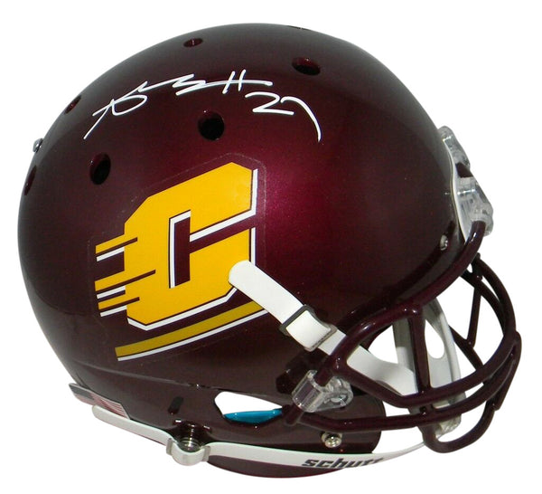 ANTONIO BROWN AUTOGRAPHED CENTRAL MICHIGAN CHIPPEWAS FULL SIZE HELMET JSA