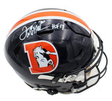 Terrell Davis Signed Denver Broncos Speed Flex Authentic Color Rush Helmet- HOF