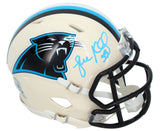 Luke Kuechly Autographed Carolina Panthers RETRO Speed Mini Helmet Beckett