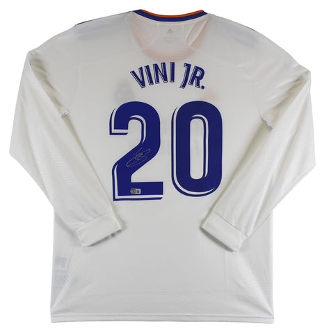 Real Madrid Vinicius Vini Jr. Authentic Signed White Adidas Jersey BAS
