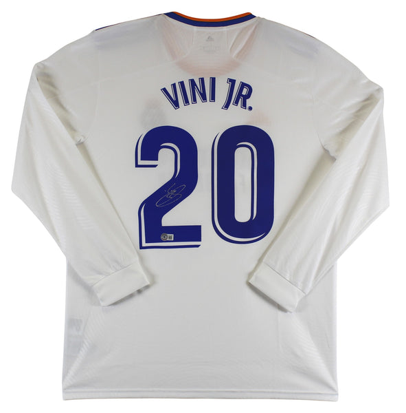 Real Madrid Vinicius Vini Jr. Authentic Signed White Adidas Jersey BAS