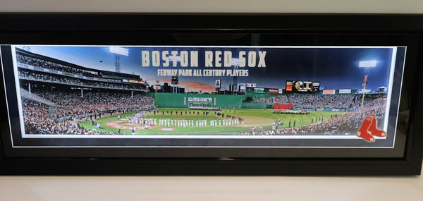 Boston Red Sox Fenway Park All-Century Players Shadow Box - Lighted Framed