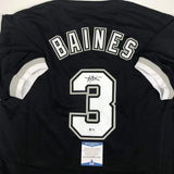 Autographed/Signed Harold Baines Chicago Black Jersey Beckett BAS COA