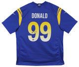 Rams Aaron Donald Authentic Signed Blue Nike Game Jersey BAS Witnessed