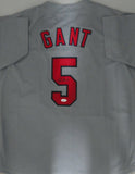 Cardinals RON GANT #5 Signed Custom Replica St. Louis Jersey AUTO - JSA