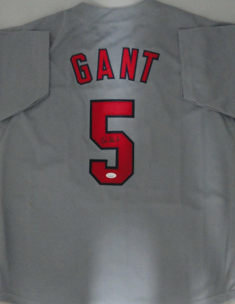 Cardinals RON GANT #5 Signed Custom Replica St. Louis Jersey AUTO - JSA