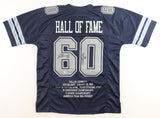 Dallas Cowboys Randy White & Drew Pearson Signed #60 / Hall of Fame Jersey (JSA)