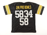 Andy Russell, Jack Ham & Jack Lambert Signed Steelers Jersey 3 Inscriptions