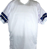 Roger Staubach Drew Pearson Autographed White Pro Style Jersey-Beckett W Holo