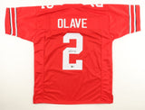 Chris Olave Signed Ohio State Buckeyes Jersey (Beckett) All Big Ten / Receiver