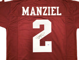 TEXAS A&M AGGIES JOHNNY MANZIEL AUTOGRAPHED MAROON JERSEY PSA/DNA STOCK #229531