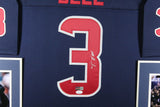 TANK DELL (Texans blue SKYLINE) Signed Autographed Framed Jersey JSA