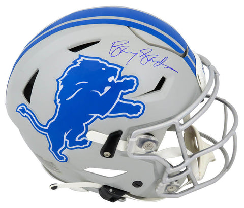 Barry Sanders Signed Lions Riddell Full Size Auth SpeedFlex Helmet -SCHWARTZ COA