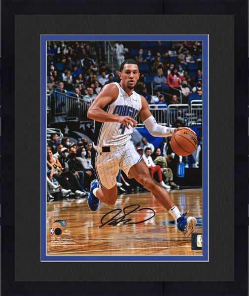 FRMD Jalen Suggs Orlando Magic Signed 8x10 White Jersey Dribbling Photograph