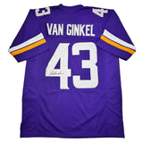 Autographed/Signed Andrew Van Ginkel Minnesota Purple Football Jersey JSA COA